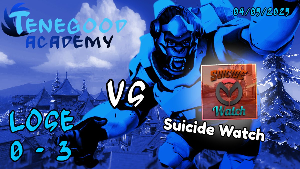 Deuxième défaite pour Tenegood Academy...
GGs à Suicide Watch
On va tout donner pour la suite du Stage 2 du #OAFO2025 !