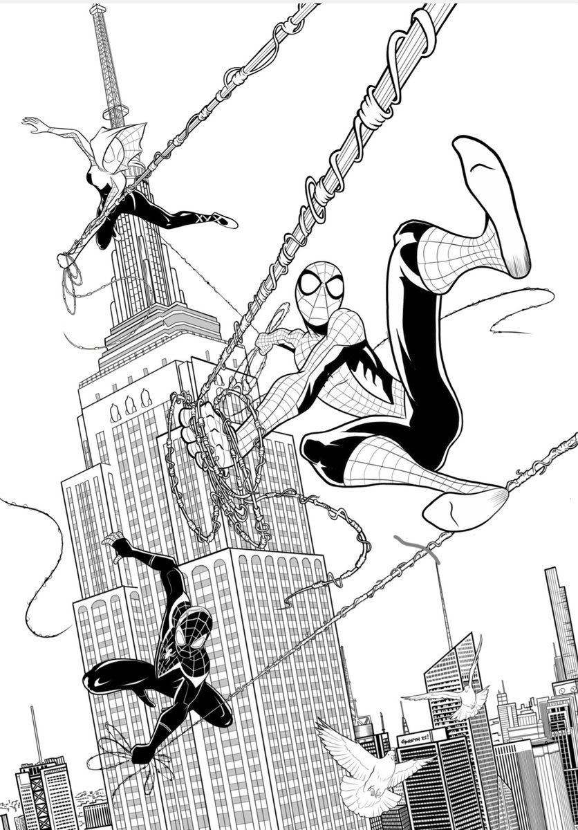 garethluby's tweet image. Spiderman Inks for my latest piece!
#SpiderMan #nyc #comics #comicart #marvel #spiderverse