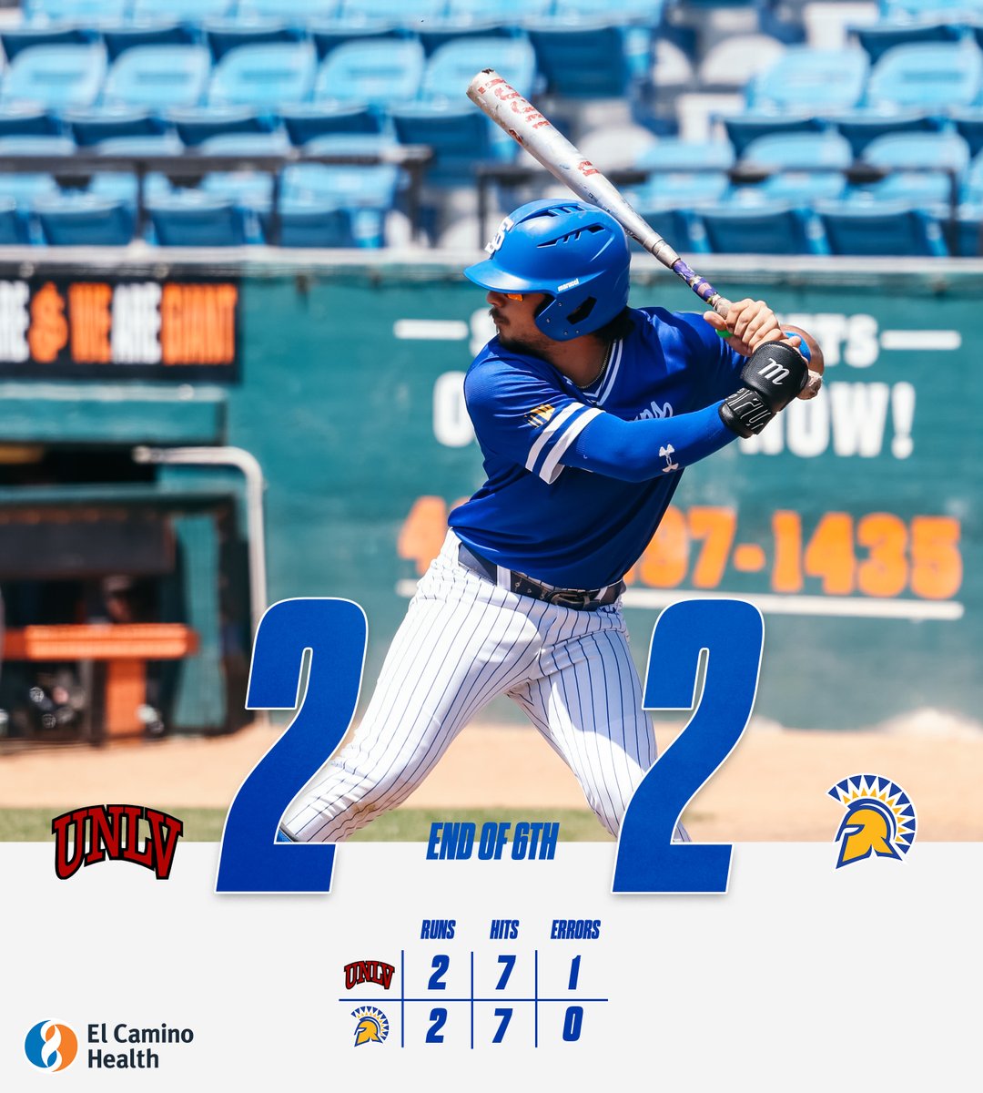Three more innings left

Presented by El Camino Health

#AllSpartans