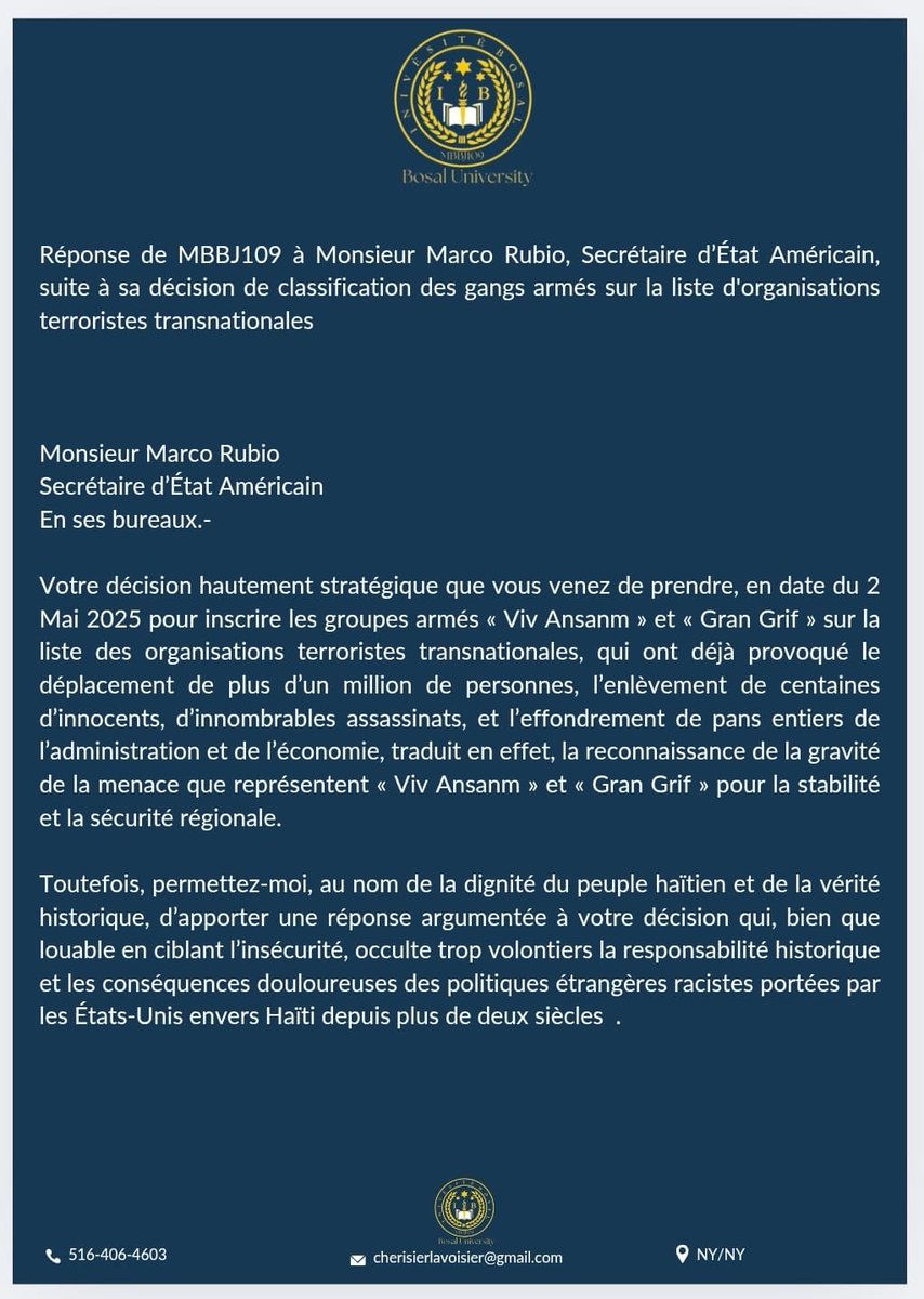 RegiBernard's tweet photo. ⁦@USEmbassyHaiti⁩ https://t.co/8wlMddVnoy