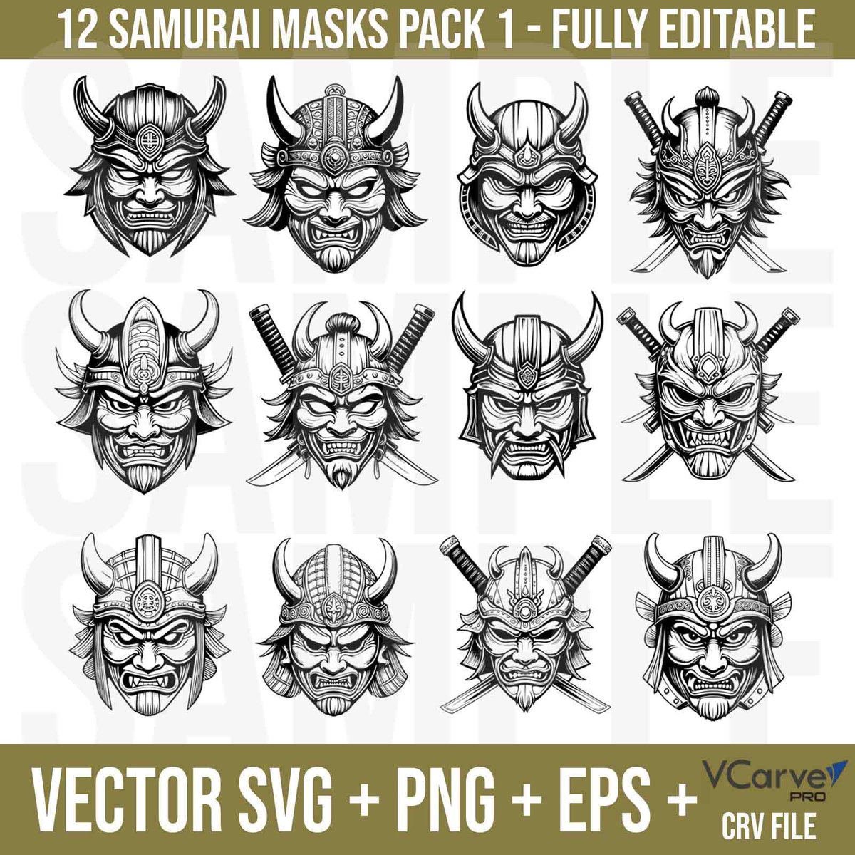 MeadowviewCNC's tweet image. Unleash your CNC creativity with our Samurai Masks designs! Perfect for bringing unique Japanese warrior art to your projects. Check out our digital files now! #Woodworking #CNCProjects tiny.cc/e6r7001