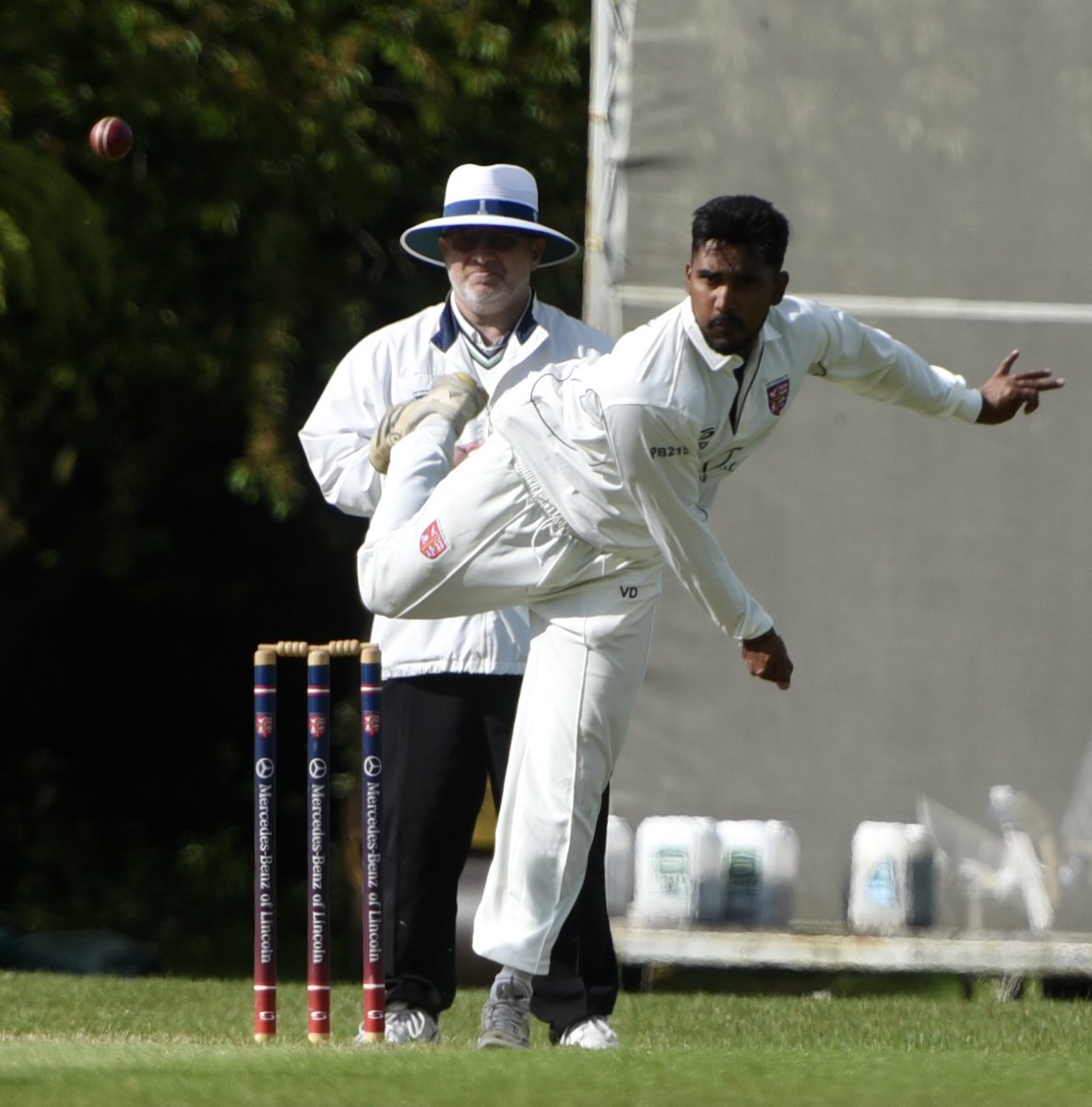 Nettleham's Vinny Dulsara picked up two wickets in the ECB Premier League fixture against Bourne.  More photos have been posted on my Facebook page. facebook.com/nigel.west.129