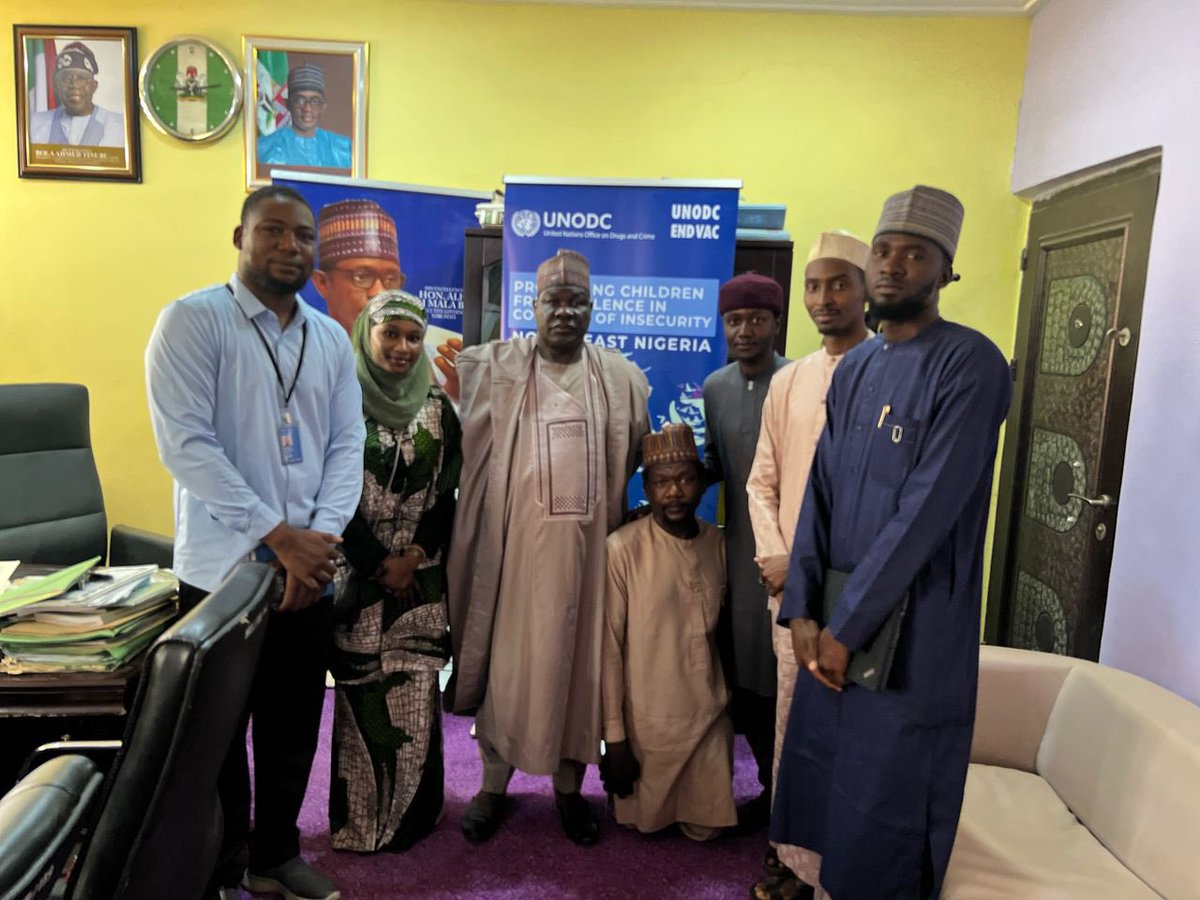 Last week in Yobe, I had the honor of introducing our Youth Peace Champions to the State Attorney General.

We also met with the Commissioner for Youth &amp; the Perm. Sec. of Humanitarian Affairs—building bridges for child protection &amp; youth-led peacebuilding.
#STRiVEJuvenile