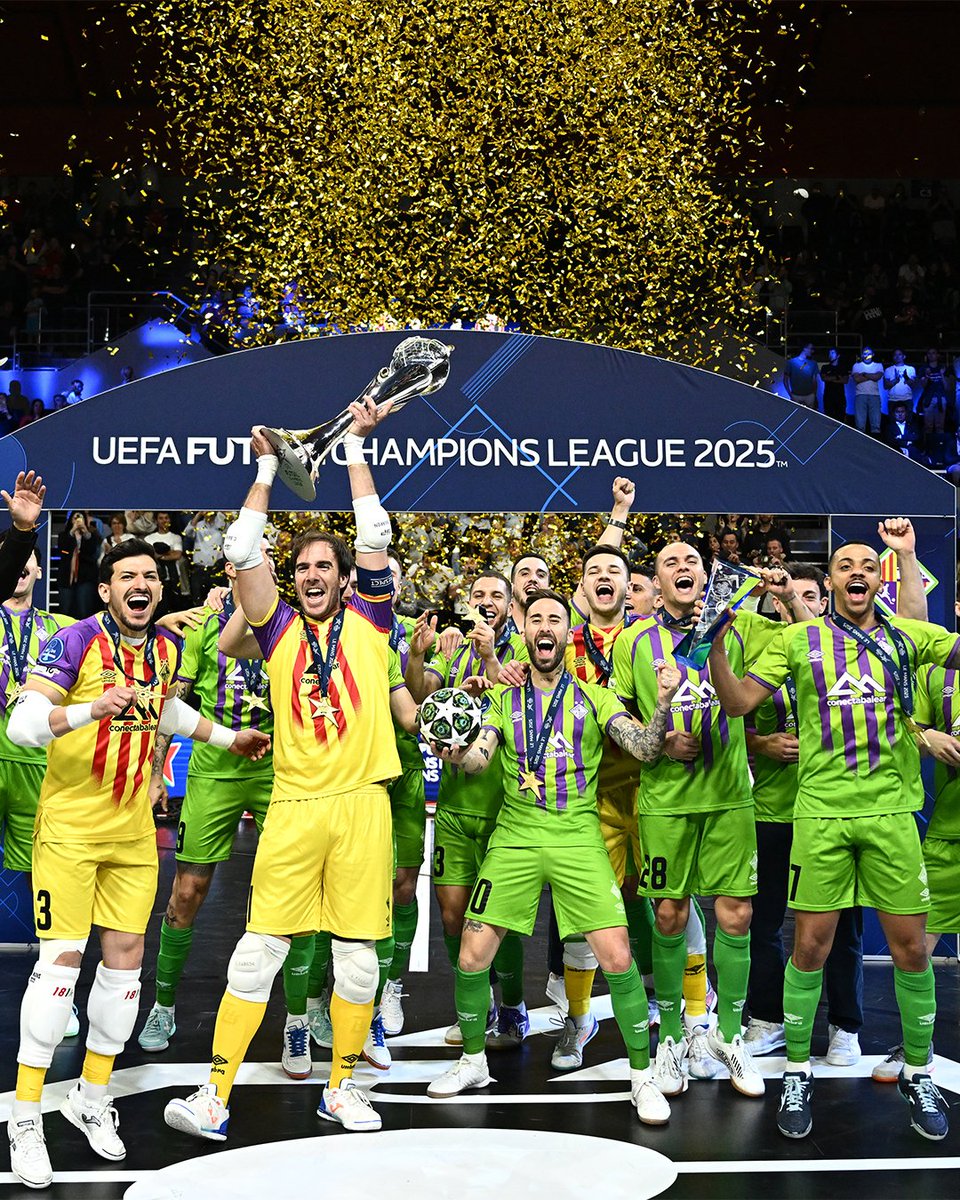 Champions again 🤩

#UCLFutsal | <a href="/PalmaFutsal/">Illes Balears Palma Futsal</a>