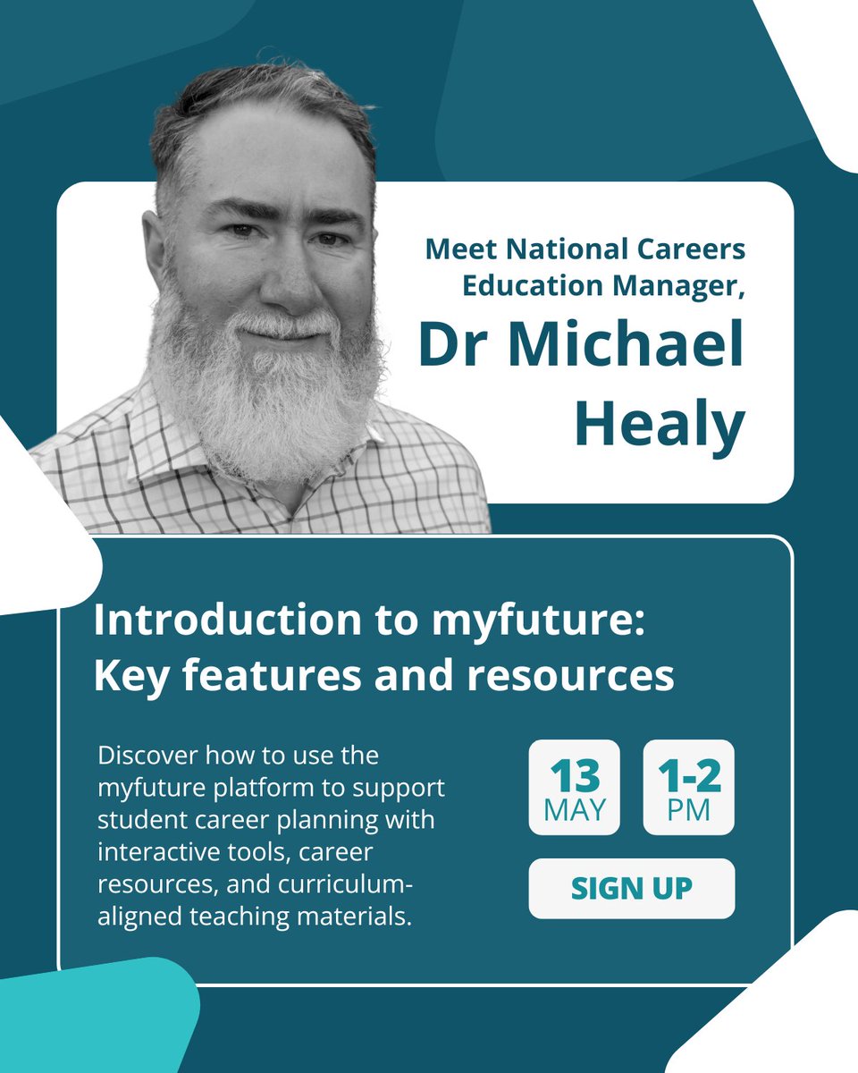 Get set for an engaging series of events starting May 13th for National Careers Week! 

Find out more and register today: myfuture.edu.au/assist-others/…