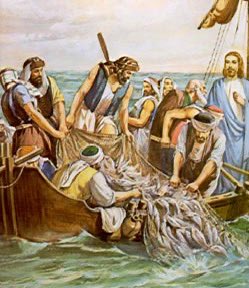 BeSaintly's tweet image. When Peter carried the net full of fish in, Scripture says “the net was not torn.”
What’s often overlooked is that the Greek word for “tear” is also used for “schism”
Meaning Peter kept the “many fish” together & prevented “schism”