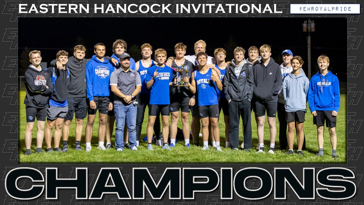 Congratulations to the HS Boys Track Team for winning the EH Invitational with a clutch performance in the last race of the night. You can watch a replay as we livestreamed the event. #EHRoyalPride