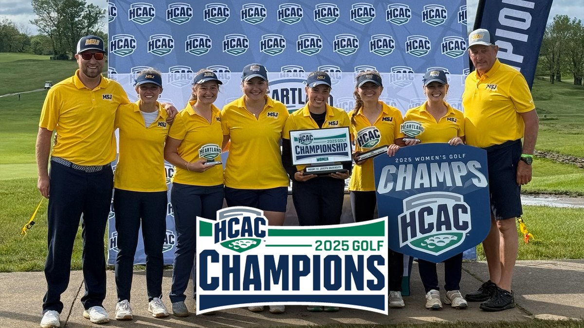 Mount St. Joseph University Athletics (@msj_lions) on Twitter photo MSJ Women's Golf wins the 2025 <a href="/HCACDIII/">Heartland Collegiate Athletic Conference</a> Championship! Their first in program history!
Amy Smith the individual medalist also the first in program history! Debra Brogan and Aly Haverstraw also earn all-tournament honors! MSJ Women's Golf wins the 2025 <a href="/HCACDIII/">Heartland Collegiate Athletic Conference</a> Championship! Their first in program history!
Amy Smith the individual medalist also the first in program history! Debra Brogan and Aly Haverstraw also earn all-tournament honors!