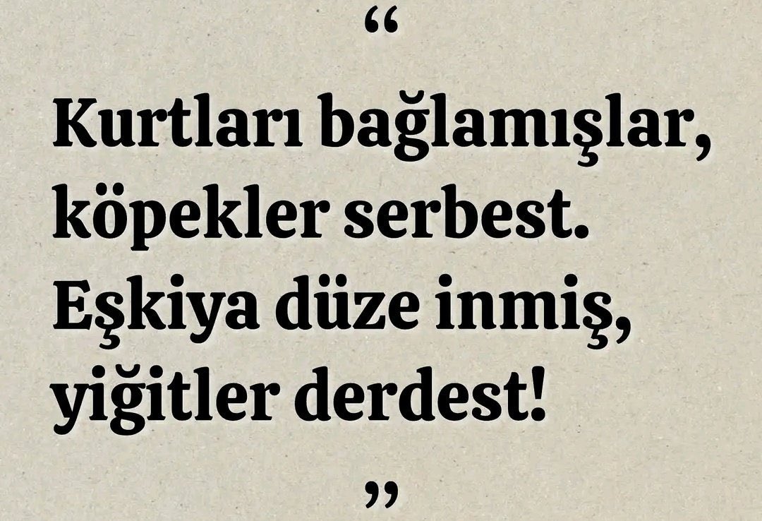 Memleketin durum…
