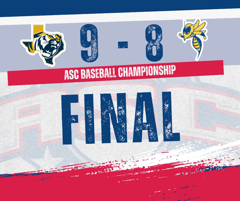 ASC_sports's tweet photo. BSB 🏆 | FINAL | ETBU 9, LETU 8   

🏆 Congratulations @GoETBUTigers on earning the 2025 American Southwest Conference Baseball Championship Title! 🏆

#ascsports #ascbaseball #ascchamps #d3baseball https://t.co/n4b1oWLjj3