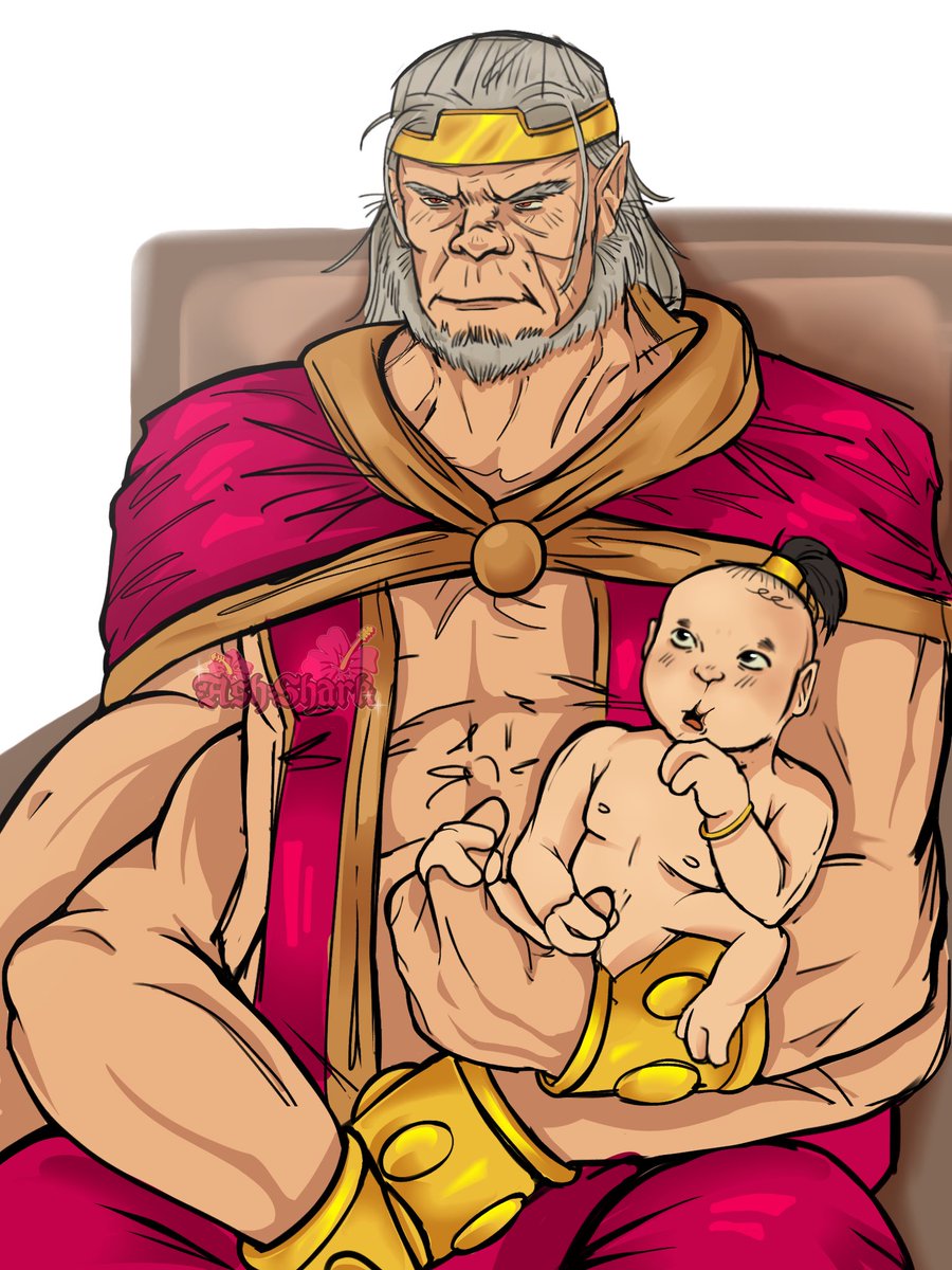 Single father and his ugly son
#MortalKombat #Goro #KingGorbak #Mortalkombatx #art #fandom #comics