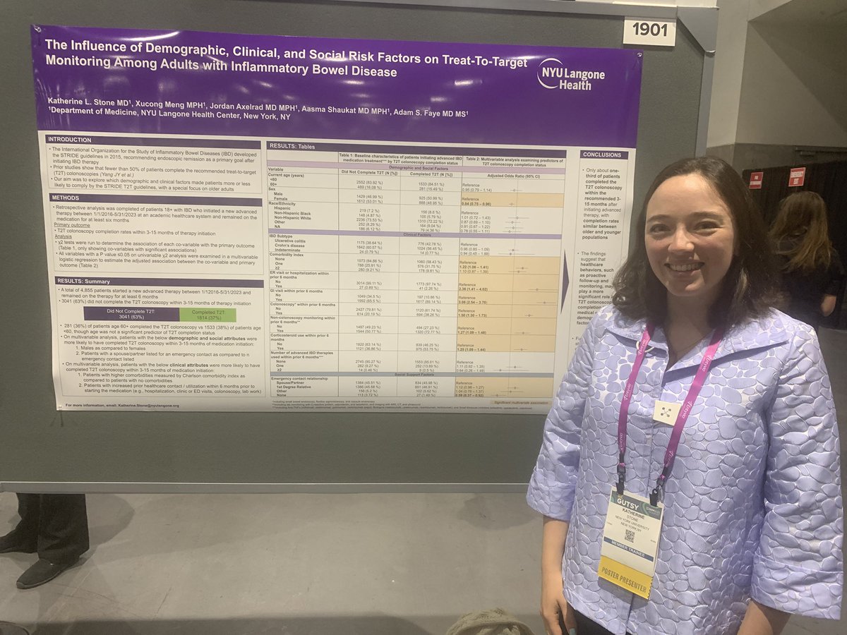 Aasma Shaukat MD MPH (@aasmashaukatmd) on Twitter photo 🌟⭐️💫Strong work by <a href="/NYULH_GastroHep/">Gastroenterology & Hepatology | NYU Langone Health</a> <a href="/NYULH_DeptofMed/">NYU Department of Medicine</a> trainees with posters on:
>IBD T2T
>Endoscopy efficiency
>Disparities in ADR by pt race ethnicity
<a href="/DDWMeeting/">Digestive Disease Week</a>
🙌🏼🙌🏼🙌🏼🙌🏼 🌟⭐️💫Strong work by <a href="/NYULH_GastroHep/">Gastroenterology & Hepatology | NYU Langone Health</a> <a href="/NYULH_DeptofMed/">NYU Department of Medicine</a> trainees with posters on:
>IBD T2T
>Endoscopy efficiency
>Disparities in ADR by pt race ethnicity
<a href="/DDWMeeting/">Digestive Disease Week</a>
🙌🏼🙌🏼🙌🏼🙌🏼