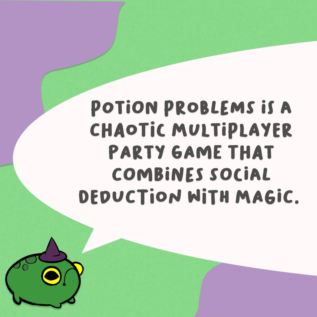 PotionProblems's tweet image. Welcome to Potion Problems! 🔮 Here is some info from our little froggy friends. :) 🐸

#uscgames #potionproblems #studentgame #indiegame #socialdeductiongame #partygame