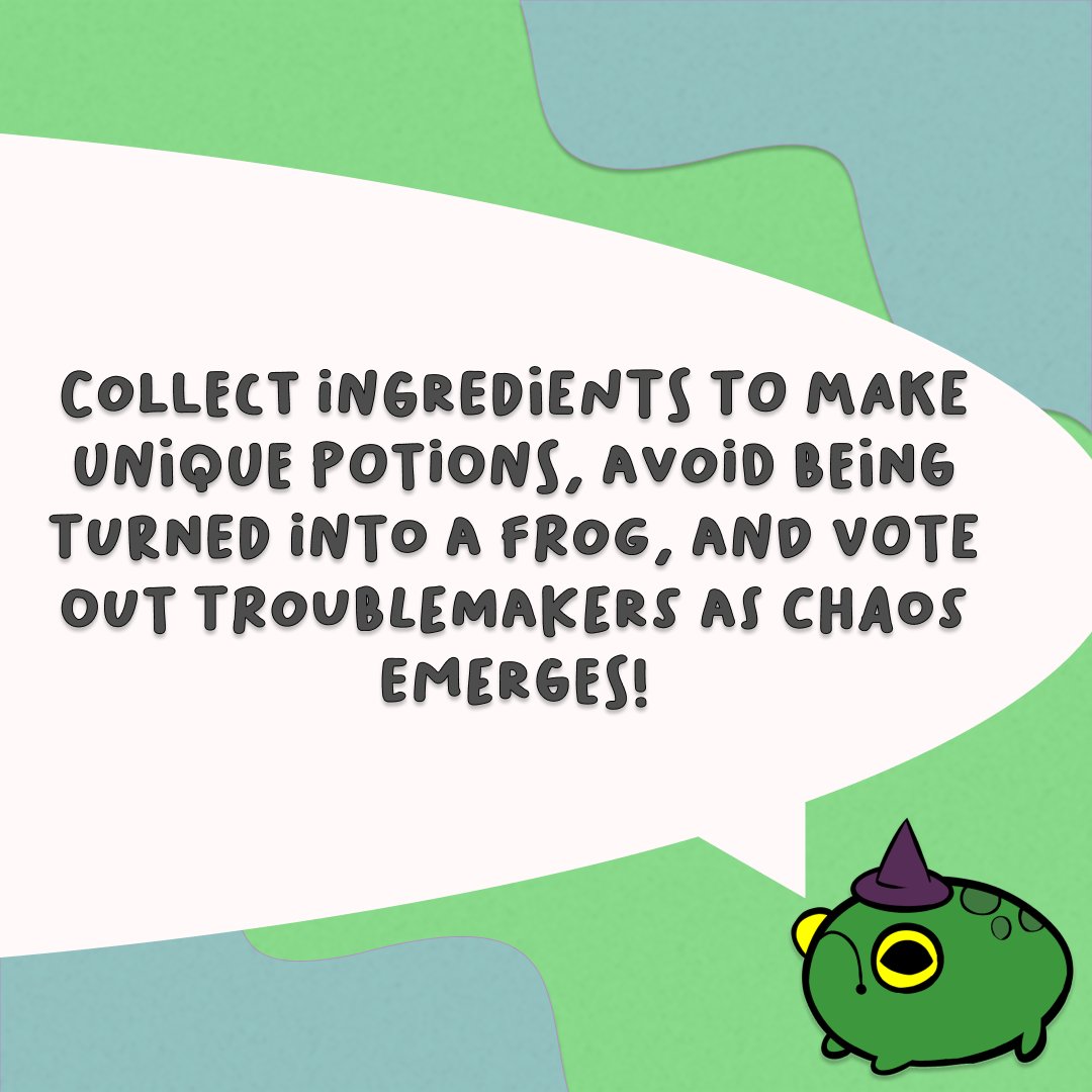 PotionProblems's tweet image. Welcome to Potion Problems! 🔮 Here is some info from our little froggy friends. :) 🐸

#uscgames #potionproblems #studentgame #indiegame #socialdeductiongame #partygame