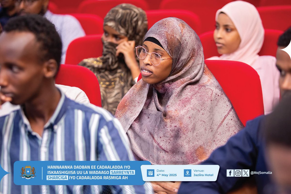 Marwo Sahra Mohamed, Director of SWDC addressing the forum“Informal Justice Mechanisms &amp;Their Synergy with the Rule of Law,” highlighted the challenges women face under customary systems &amp; urged Somali women to learn Islamic principles &amp;understand how Islam protects their rights