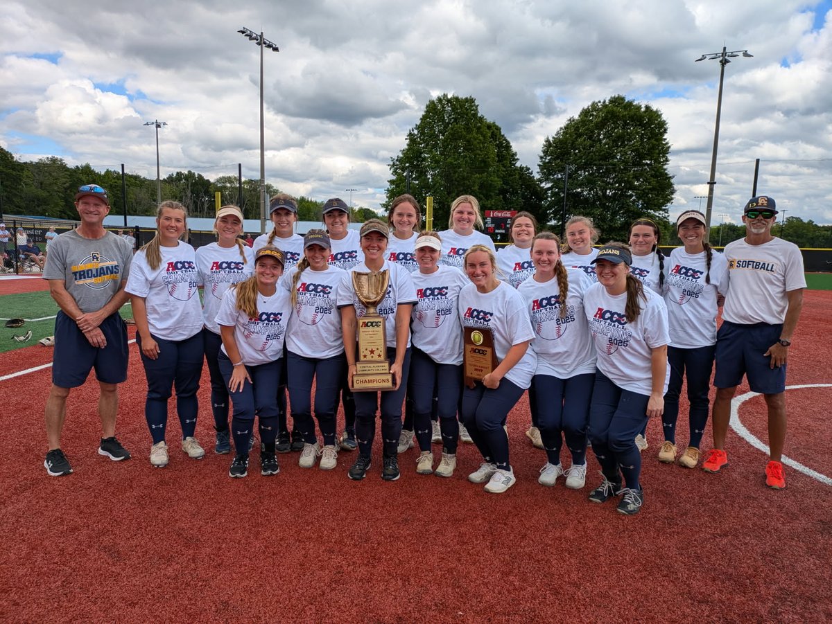 Congratulations to <a href="/CACC_Softball/">CACC Softball</a> on claiming the <a href="/acccathletics/">ACCC</a> Division II Softball Championship and a great season. 

The Trojans now advance to the <a href="/NJCAASoftball/">NJCAA Softball</a> Division II South District Championship in Palatka, FL May 9-10.
