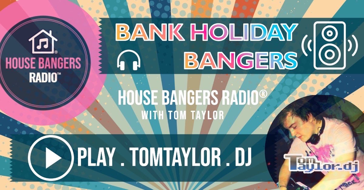 BANK HOLIDAY BANGERS! On your favourite radio station and SoundCloud! 🔊🔥🌟✨ 
<a href="/followers/">はうはう</a>

LISTEN NOW >>> play.tomtaylor.dj

New Show's every Week on Soundcloud and DAB Radio Stations.

Email your shouts/promos to 'play@tomtaylor.dj' to be played on the show!

Your Bank