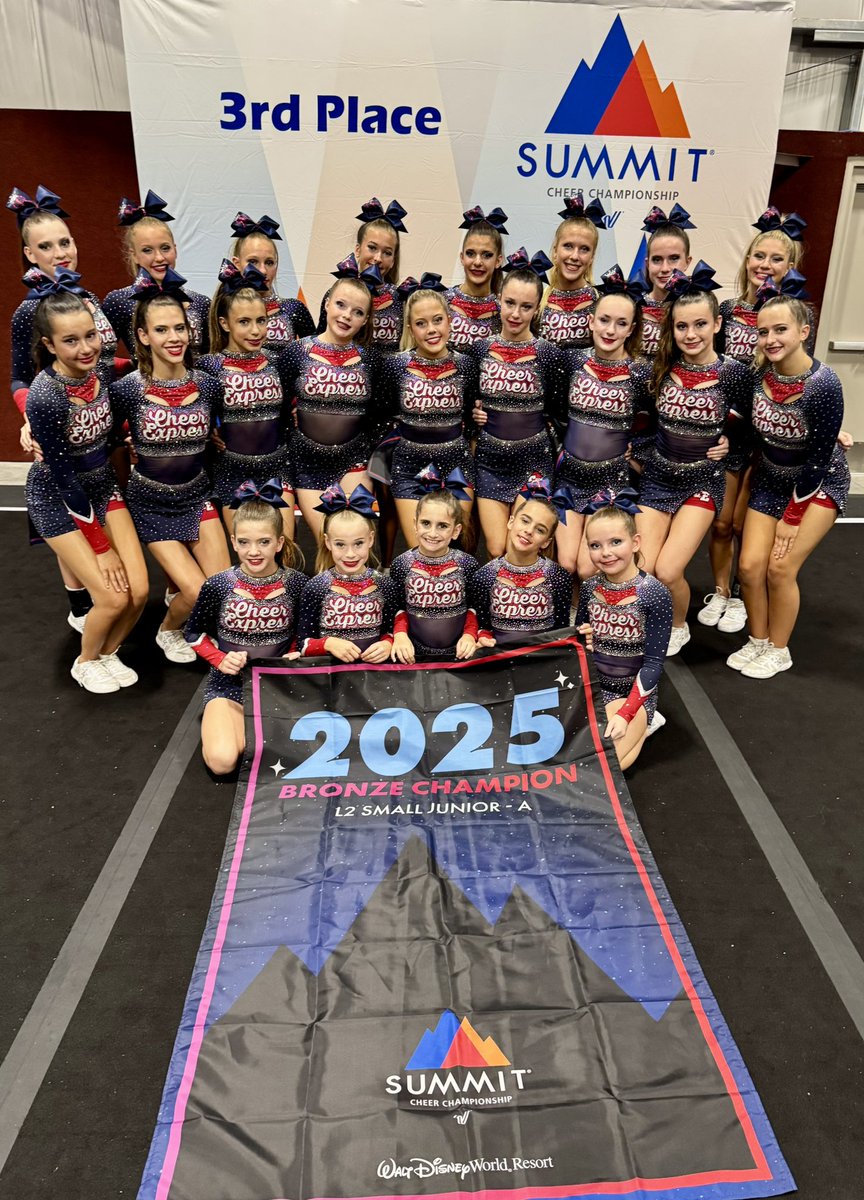 CheerExpressFla's tweet image. Congratulations to Red Reign on their 3rd Place finish at The Summit in Orlando today. So proud of you ladies!