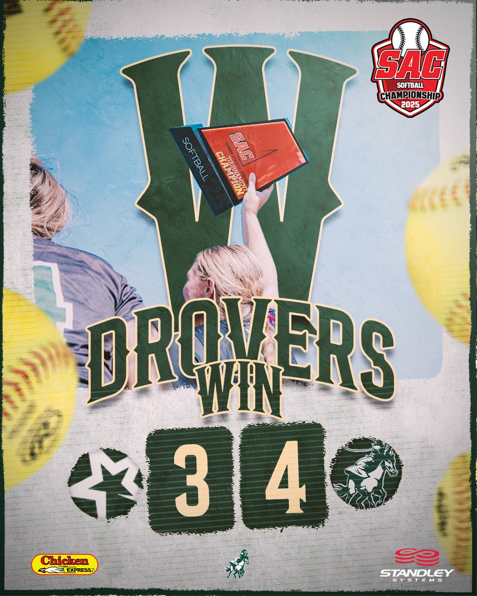 DroverAthletics's tweet photo. Taylor Cronic steals home and the Drovers walk-off the Stars to win their 5th SAC Tournament championship in program history!🏆

Selfridge: 1-2 HR, 2 BB, 3RBI
McMurtrey: 2-2, BB
Cronic: 1-1, BB, 2R
S. Williams: 7 IP, 5 H, 3 ER, 8 K

#DroverDUB x #DroverNation🏇 https://t.co/fWQ8dwWkYq