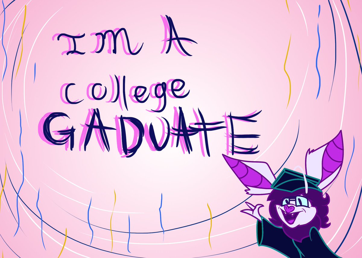 GoopyLizard's tweet image. I just graduated college yesterday, Im finally done with school #Fursona