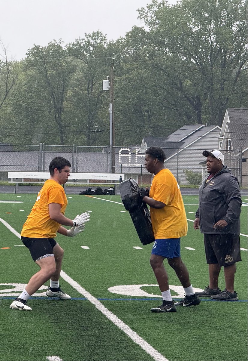 <a href="/NFFBaltimore/">National Football Foundation Baltimore Chapter</a> Great Junior Skills Development Camp today!  “If it ain’t rain ing, we ain’t training. @Koachbk thank you for coming out to camp today, appreciate the support.