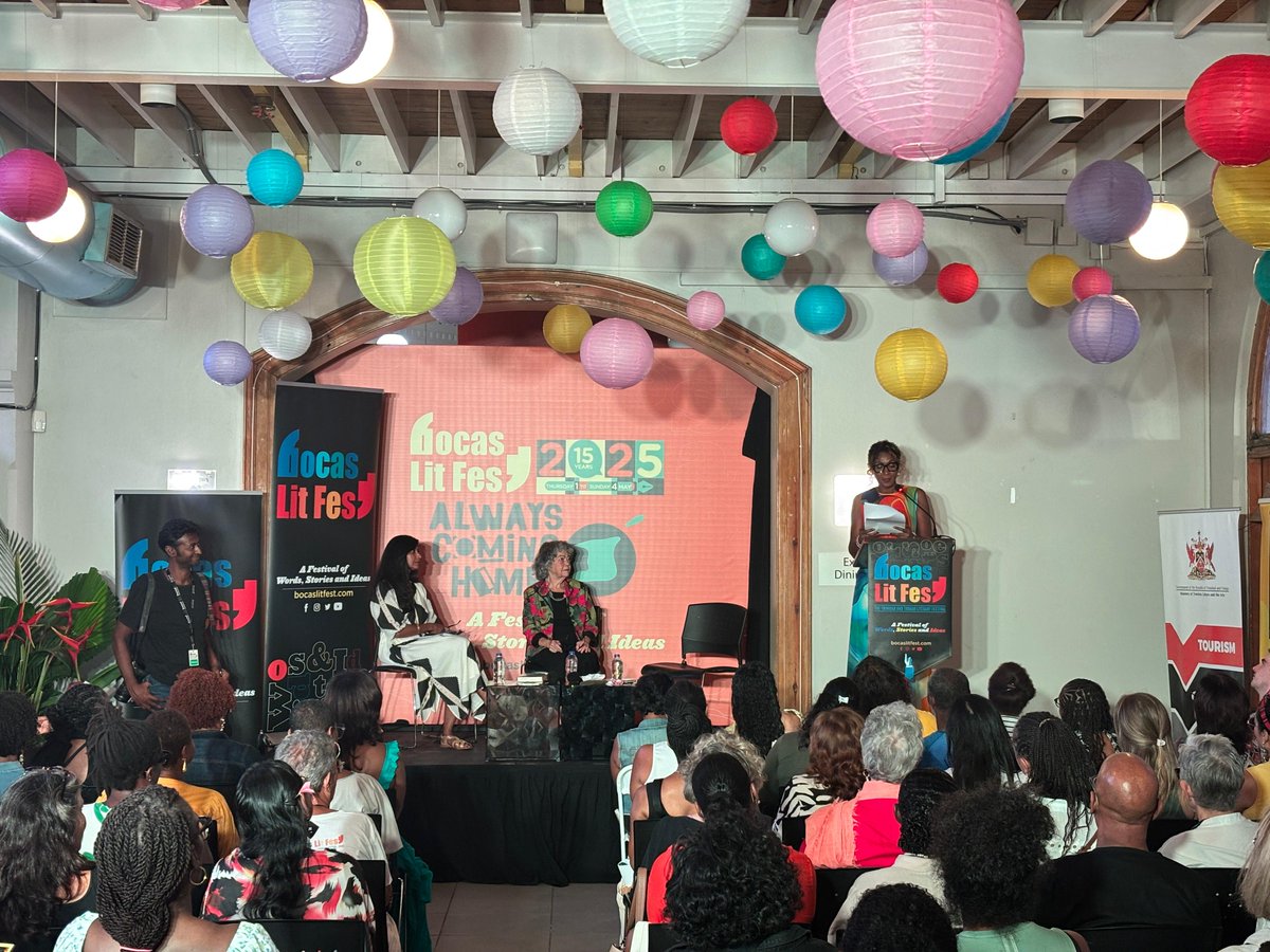 Bocas Lit Fest (@bocaslitfest) on Twitter photo <a href="/olivesenior/">olive senior</a>’s Paradise Once and Celeste Mohammed’s Ever Since We Small make their world debuts at #bocas2025! With <a href="/LisaOutar/">Dr. Lisa Outar</a>
Available now at: youtube.com/live/9TYlZhNdY…
#alwayscominghome
<a href="/JacarandaBooks/">Jacaranda Books</a> <a href="/AkashicBooks/">Akashic Books</a> <a href="/olivesenior/">olive senior</a>’s Paradise Once and Celeste Mohammed’s Ever Since We Small make their world debuts at #bocas2025! With <a href="/LisaOutar/">Dr. Lisa Outar</a>
Available now at: youtube.com/live/9TYlZhNdY…
#alwayscominghome
<a href="/JacarandaBooks/">Jacaranda Books</a> <a href="/AkashicBooks/">Akashic Books</a>