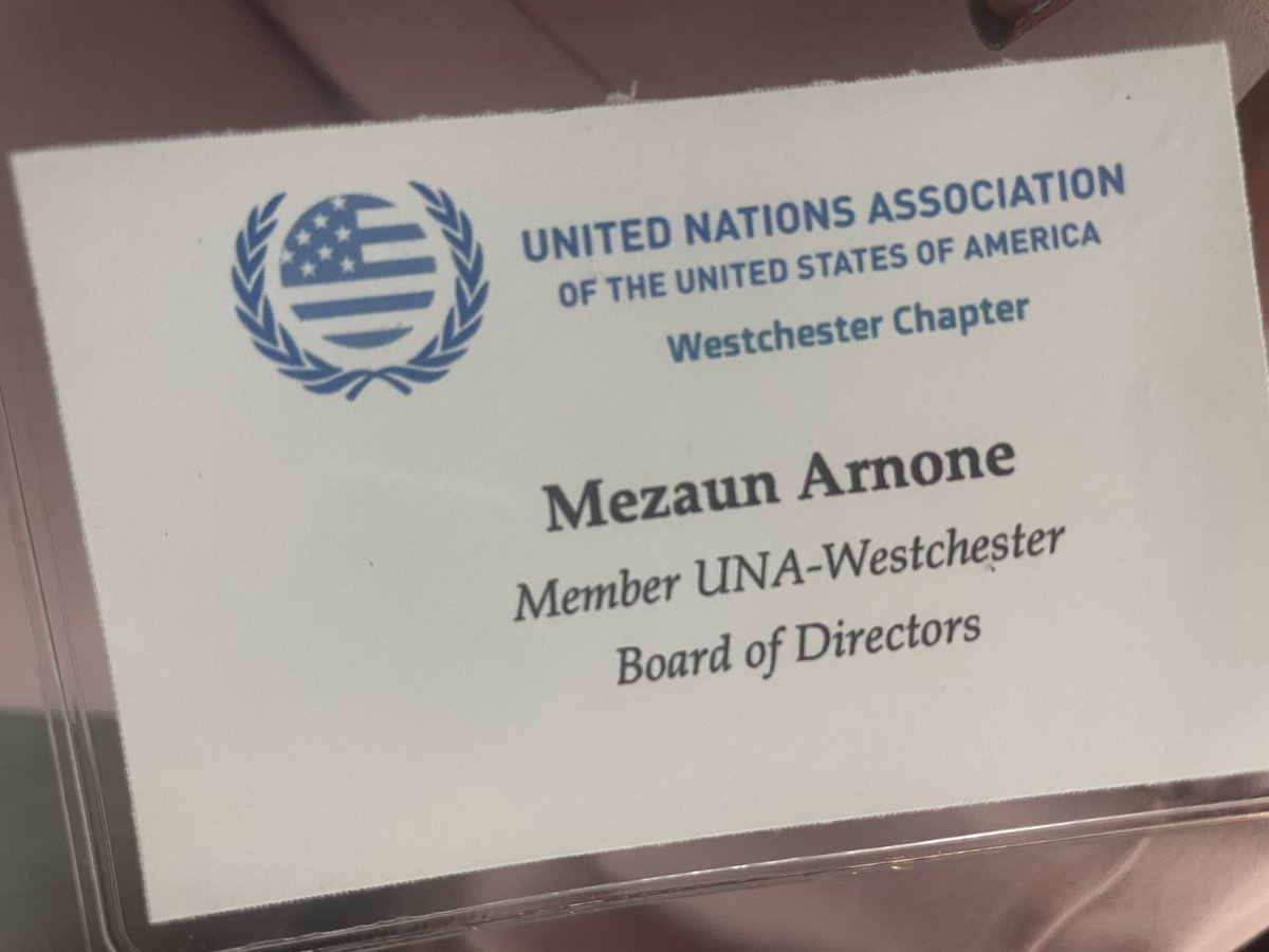 Mezaun1's tweet photo. I’m so elated to be voted into the Board of Directors for the United Nations Westchester Chapter🙏😊🙏😊 https://t.co/UQb4rcBq4o
