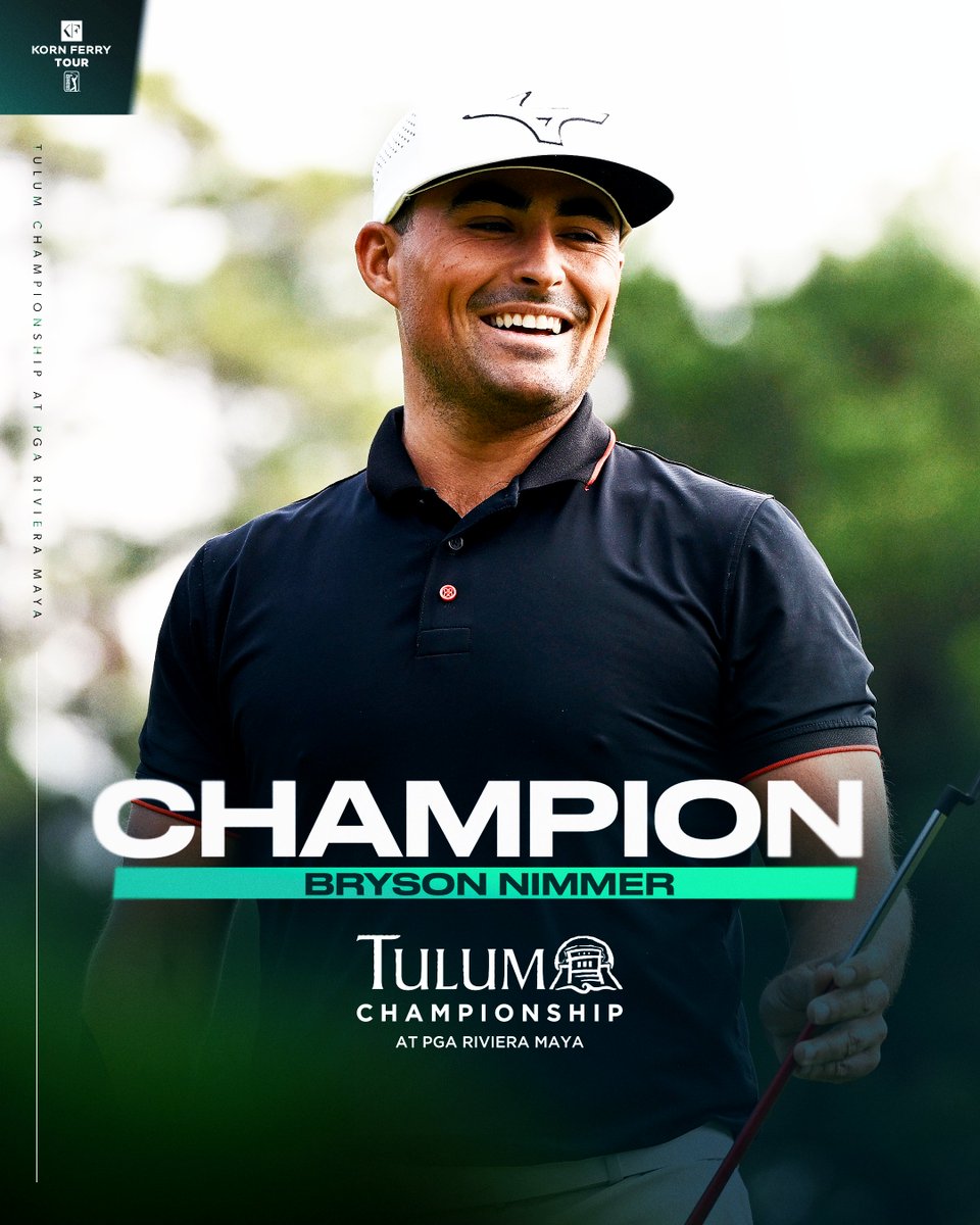 A breakthrough maiden victory 🏆

Conditional member Bryson Nimmer has won the Tulum Championship at PGA Riviera Maya.