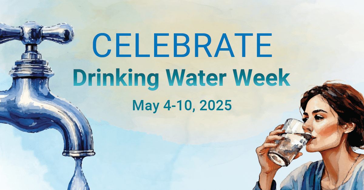 Happy #DrinkingWaterWeek! May 4-10, join AWWA in celebrating the essential role of safe water and the dedicated professionals who deliver it. This week, we'll explore the science, infrastructure and value of our most vital resource.