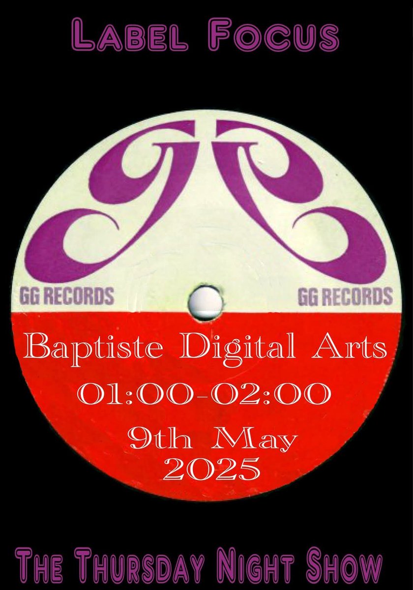 Friday morning at 1am (UK) 8th May 2025. My #radio #show goes #live. I will be #playing #tunes from the GG #record label. #music #songs #dj