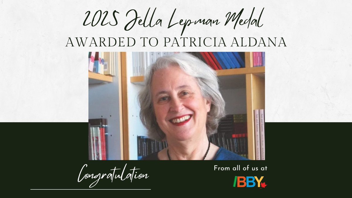 At the Bologna Children’s Book Fair IBBY Annual Conference, the Jella Lepman Medal was awarded to Patricia Aldana for her lifelong commitment to bringing books to young readers worldwide. 
 
Congratulations, Patricia, from all of us at IBBY Canada!

ibby.org/news-calendar/…