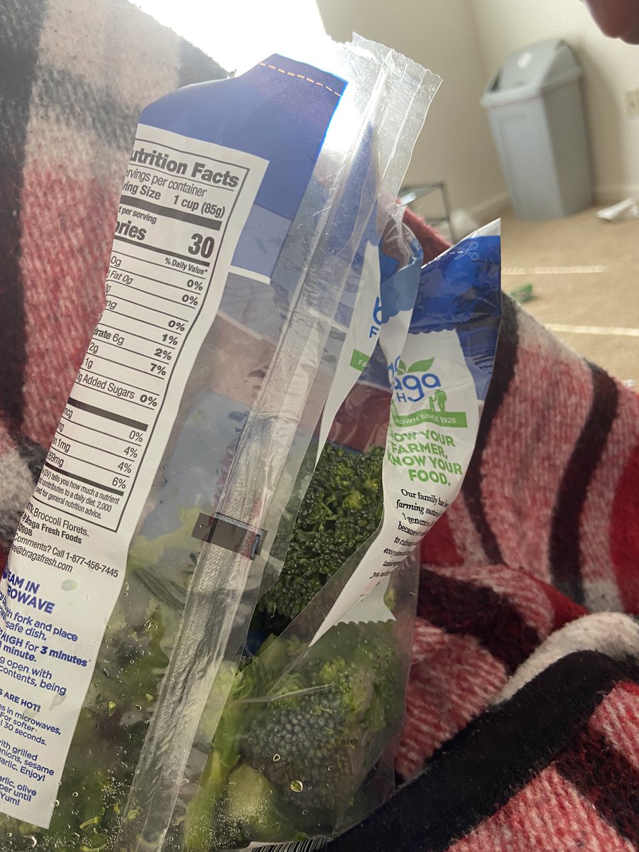 Neilknighter's tweet image. Hopefully this broccoli cancels out all the bag