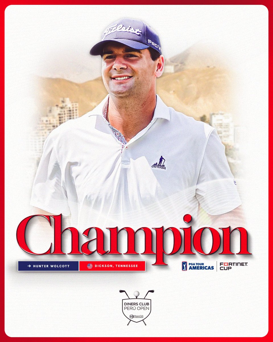 What a win for Wolcott 🏆🇵🇪

5 birdies on the back nine earns Hunter Wolcott his first career victory at the Diners Club Peru Open!