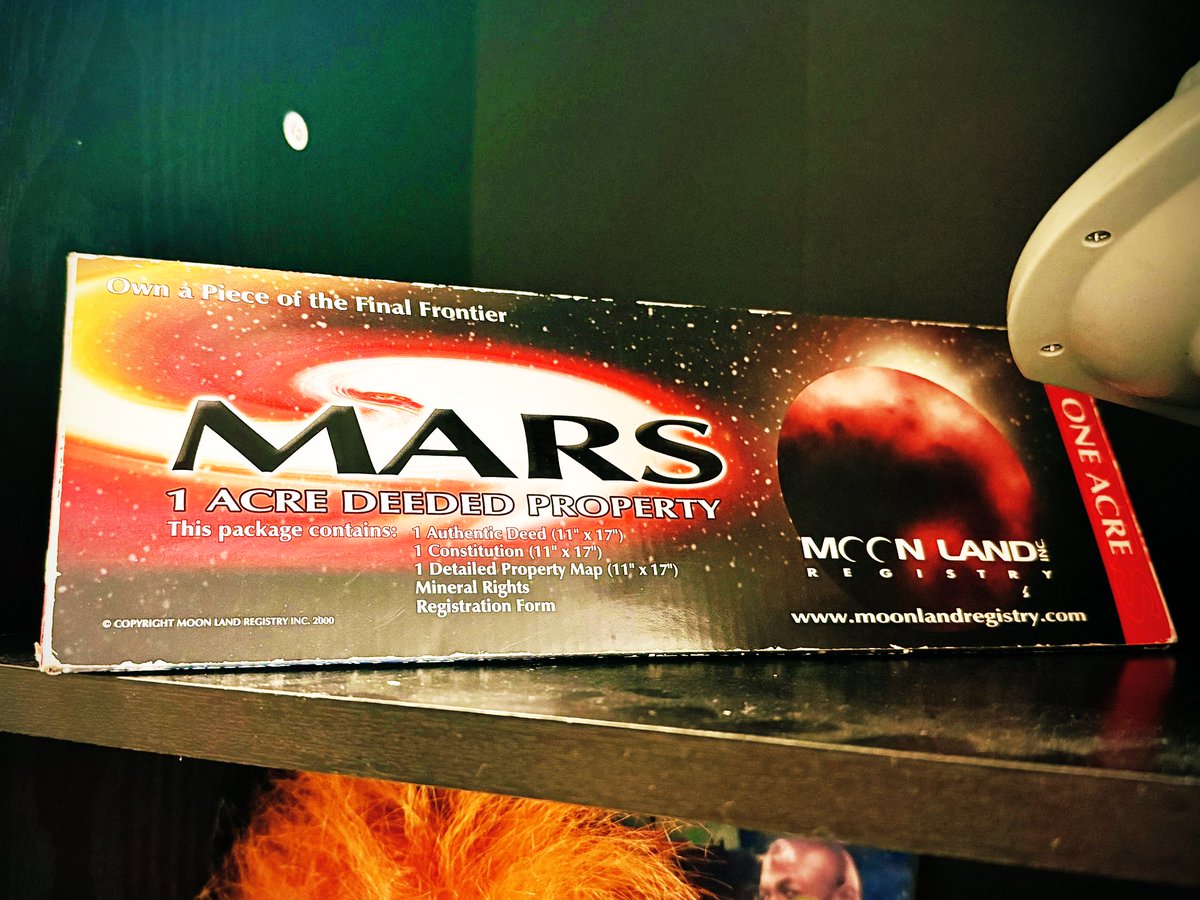 MelanieMoonlite's tweet photo. Wow! I can’t believe I have the chance to own an acre of property on #Mars! This is a dream come true! 😆

#Outerspace #Space #Planets #WeirdFinds #InterestingFinds #FleaMarkets #Astronomy #Astrology

CC: @Oddwhims @rj_dreamer @erincheshirecat @SpookyScorpio79 https://t.co/AL2sI1Q9W3