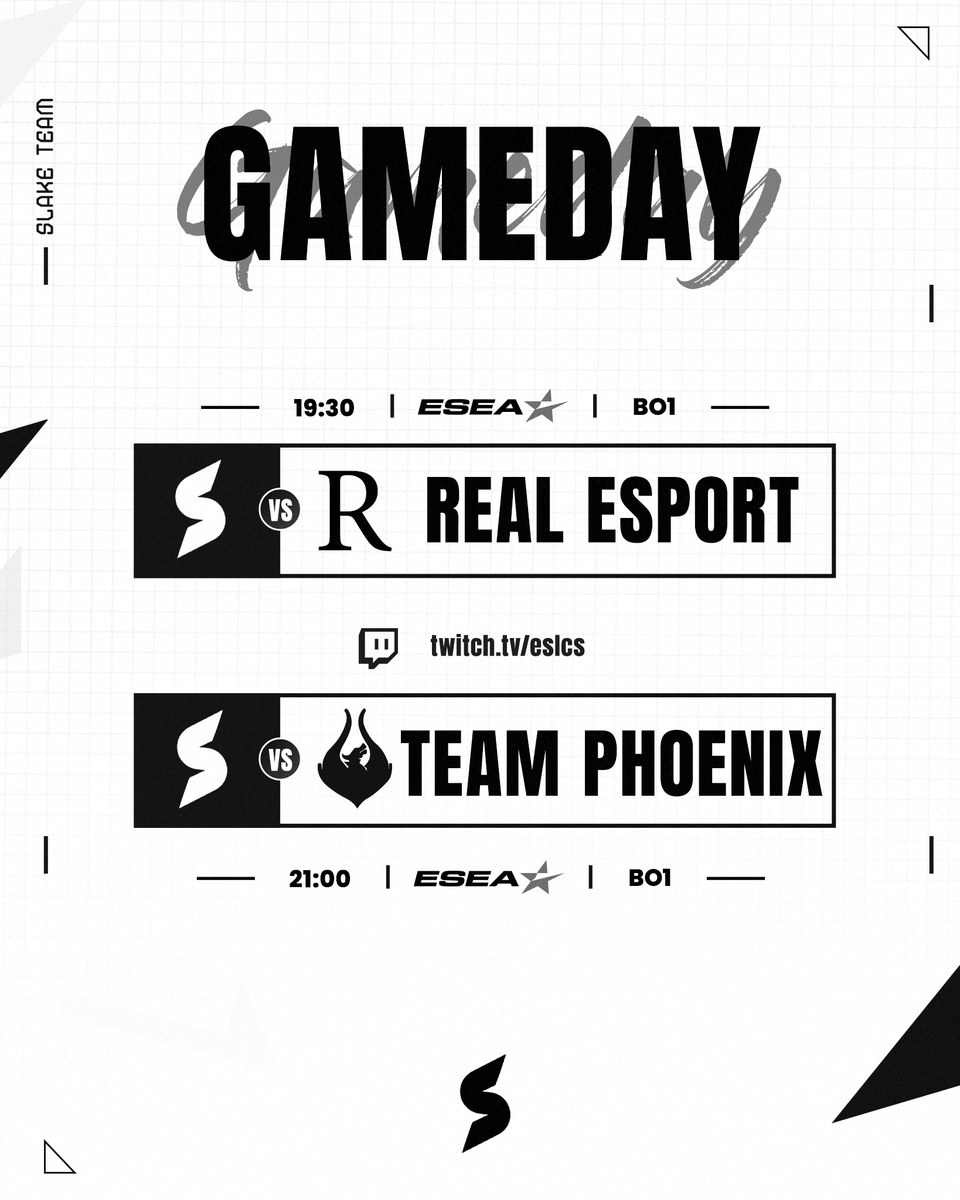 SLAKE (@slakegg) on Twitter photo Wracamy do grania! 🔥
Kolejne dwa spotkania w ramach ESEA Intermediate czeka dziś na naszych zawodników! 👻
Mecz przeciwko Team Phoenix będzie transmitowany na oficjalnym kanale <a href="/ESLCS/">ESL Counter-Strike</a>! 👀
📺 | twitch.tv/eslcs Wracamy do grania! 🔥
Kolejne dwa spotkania w ramach ESEA Intermediate czeka dziś na naszych zawodników! 👻
Mecz przeciwko Team Phoenix będzie transmitowany na oficjalnym kanale <a href="/ESLCS/">ESL Counter-Strike</a>! 👀
📺 | twitch.tv/eslcs