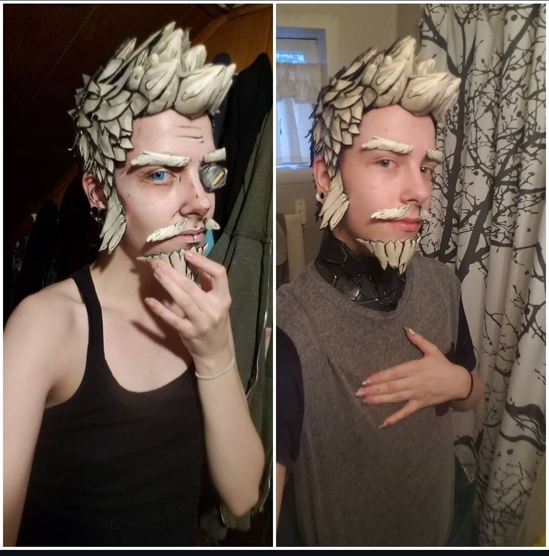 Rotton_sushi's tweet photo. Throw back to when I made zane wig in 2020 

#borderlands3 #borderlands3cosplay
#borderlands4 #zaneflynt #borderlandszane #zaneflyntcosplay https://t.co/Gl3Js2lXhN