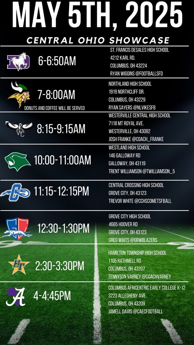 College Showcase tomorrow at 12:30PM!