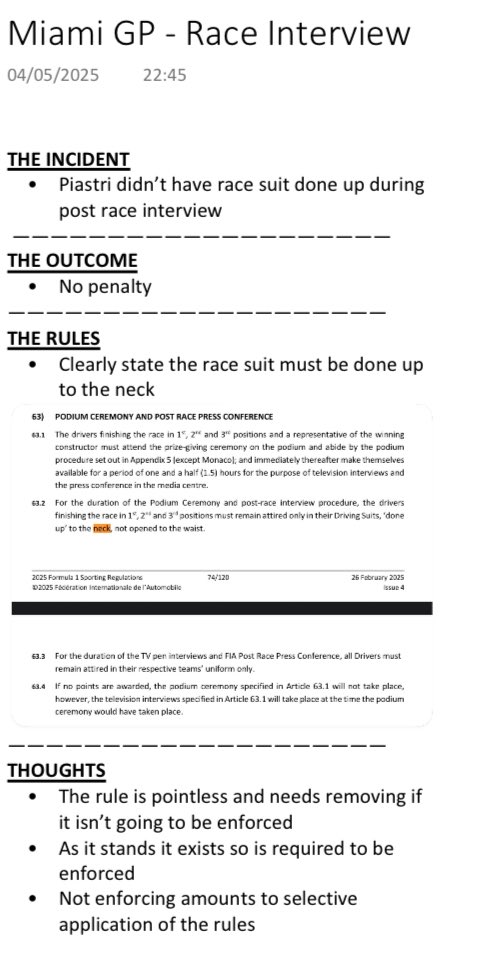 And again… more rules broken … selective rule enforcement

#F1 #MiamiGP