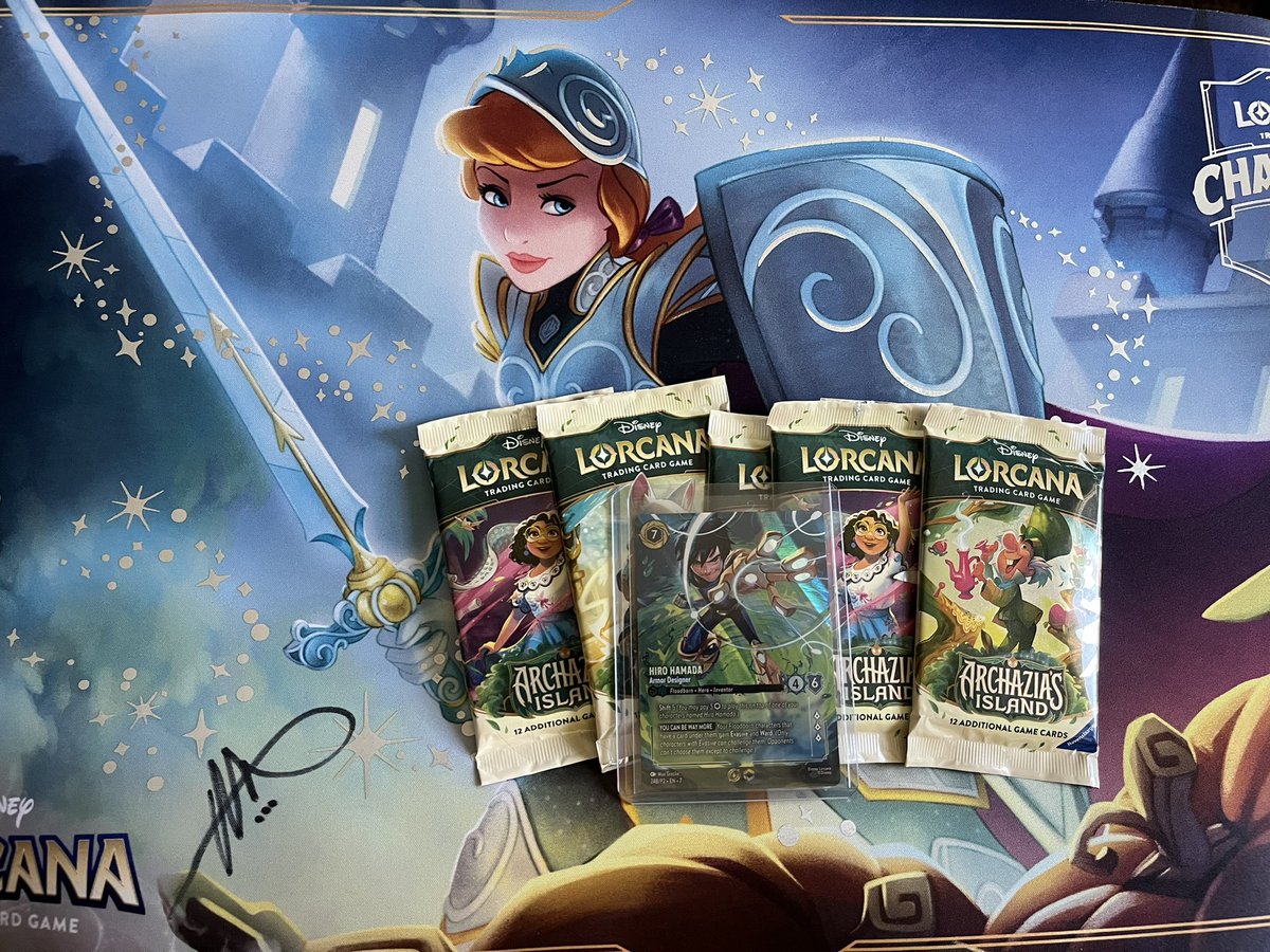 <a href="/Love2Lore/">Love2Lore</a> Came in 3rd place in a 20 person set champs at my home store yesterday! Sad I couldn’t make it to the mat but I have the best Lorcana mat anyways 😜
Rooting for all the rest of the L2Lers 🫶🎉