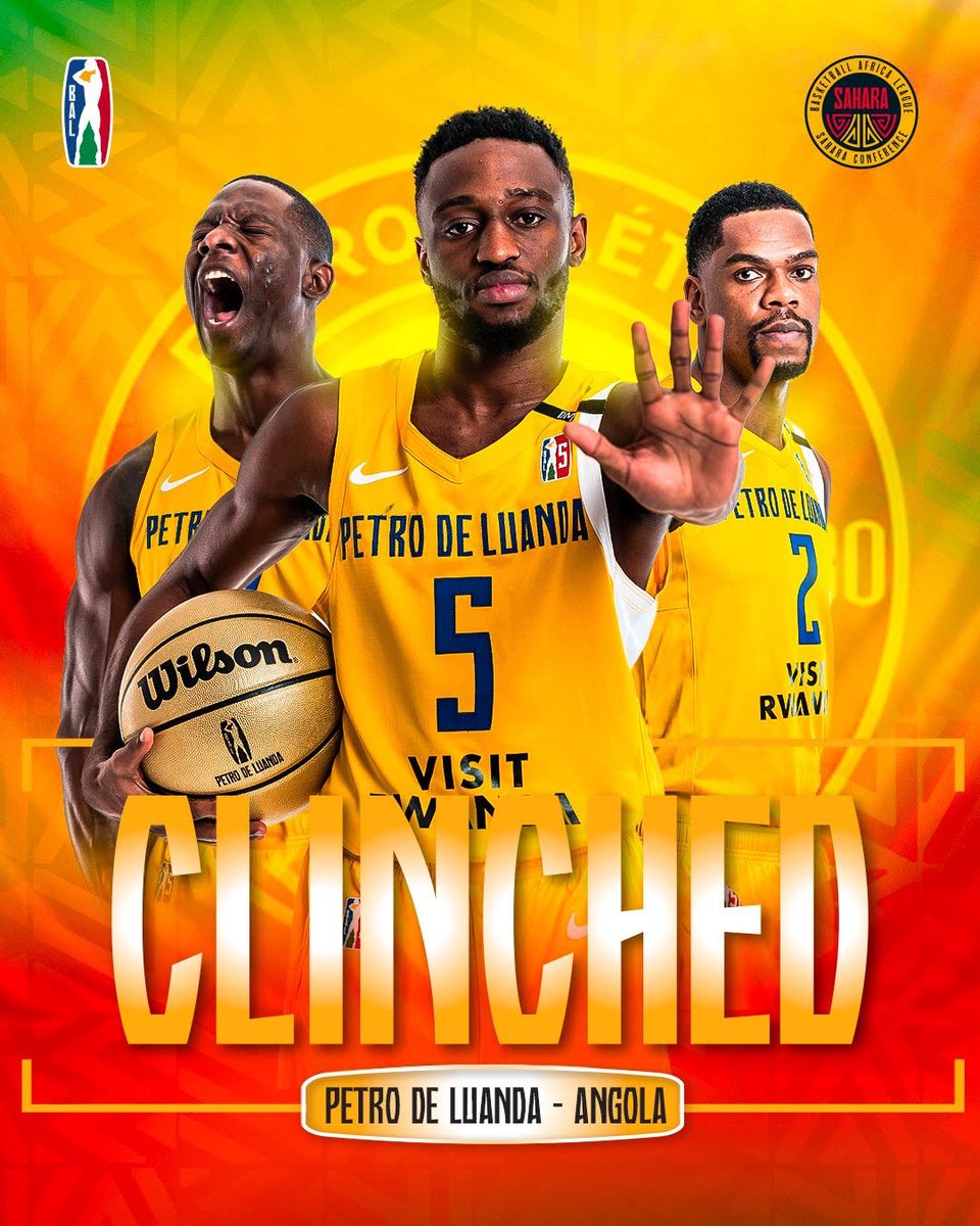 Angola Basketball (Basquetebol em Angola) (@angolanbasket) on Twitter photo Os nossos campeões sofreram mas continuam na luta..
3 vitórias em 6 jogos.
Apurados para a fase final #BAL5 <a href="/theBAL/">Basketball Africa League</a>
Proxima desafio em Junho, Pretoria, África do Sul. 🇦🇴
Obrigado <a href="/petro_de_luanda/">Petro de Luanda</a> Os nossos campeões sofreram mas continuam na luta..
3 vitórias em 6 jogos.
Apurados para a fase final #BAL5 <a href="/theBAL/">Basketball Africa League</a>
Proxima desafio em Junho, Pretoria, África do Sul. 🇦🇴
Obrigado <a href="/petro_de_luanda/">Petro de Luanda</a>