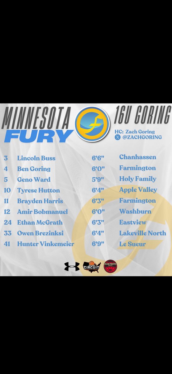 ZachGoring's tweet image. Great weekend for our group winning the @seriesprospect1 tourney at East Ridge. 5-0 against 5 really good teams. Proud of our group! Battle of the Lakes next weekend! @mnfuryboys