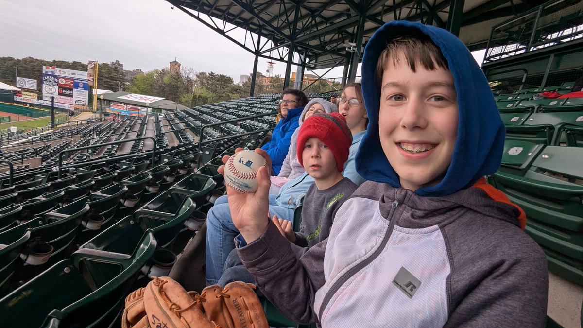 Chris Hyman, EMCP Level 2 (@chyman_g) on Twitter photo Took the kids to their first <a href="/RocRedWings/">Rochester Red Wings</a> game today. Had a foul ball come right at us. My baseball instincts kicked in catching it with my bare hands as it was heading straight at Mason's head.A bruise on my hand is worth it. Looking forward to the next one.GO WINGS <a href="/RedWingsPR/">Red Wings Communications</a> Took the kids to their first <a href="/RocRedWings/">Rochester Red Wings</a> game today. Had a foul ball come right at us. My baseball instincts kicked in catching it with my bare hands as it was heading straight at Mason's head.A bruise on my hand is worth it. Looking forward to the next one.GO WINGS <a href="/RedWingsPR/">Red Wings Communications</a>