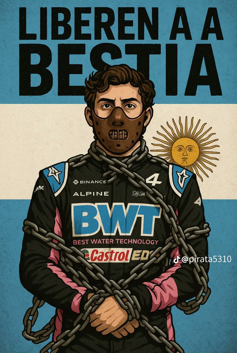martindallemura's tweet photo. Release the Beast 💙🇦🇷 #Colapinto #f1 @AlpineF1Team https://t.co/pTKubW01Ds
