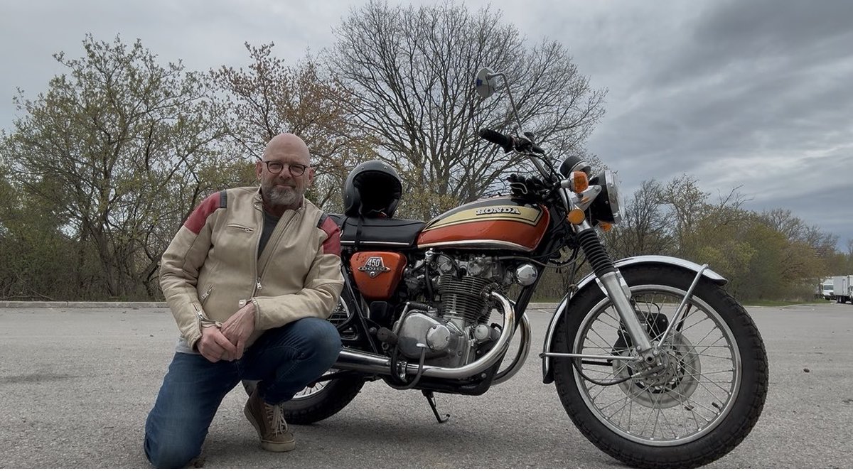 I’ve been working on this 74 Honda CB450 for nearly 3 years. When I first got her, she was seized and left for dead. Today was the first real ride and she’s running beautifully. Sweet, yes?