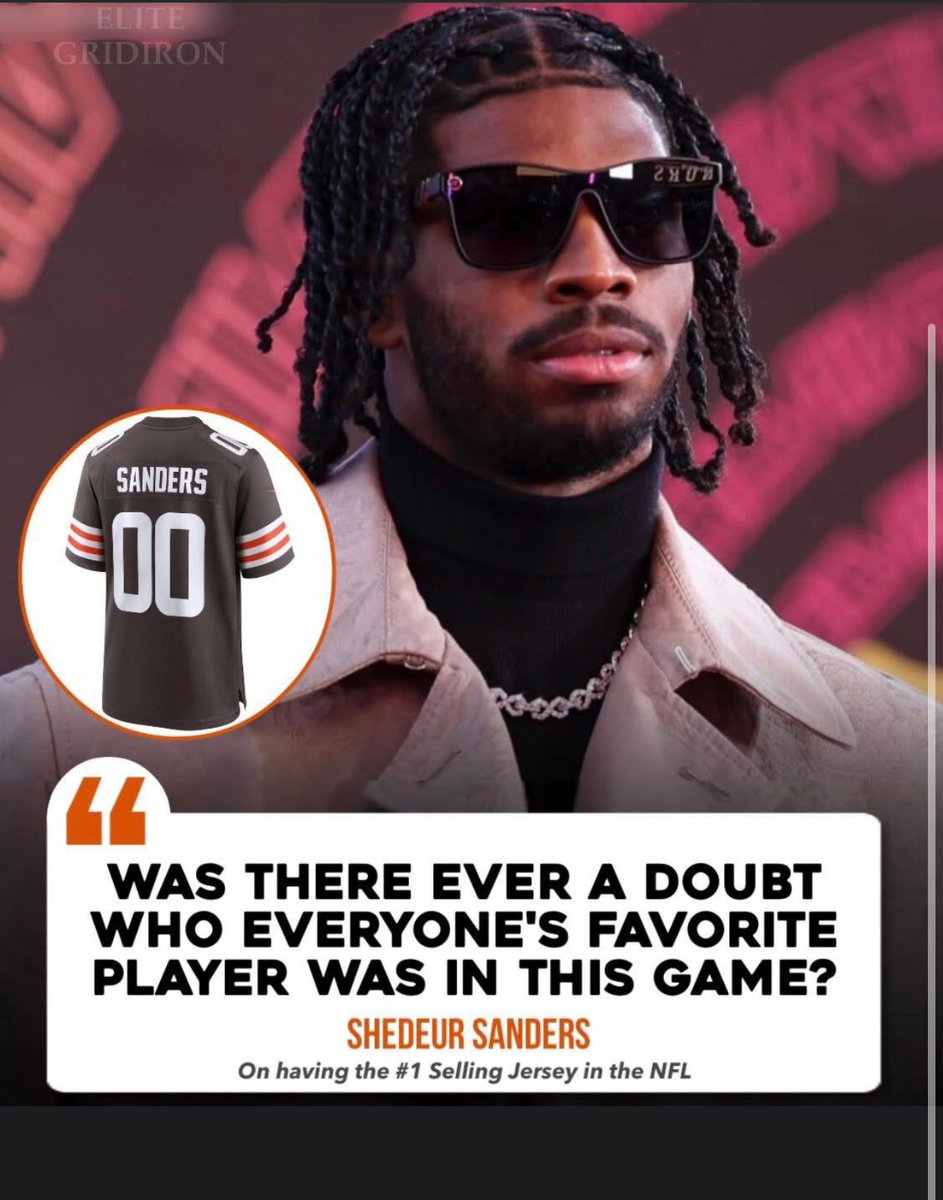 Shedeur Sanders Gets The Last Laugh With NFL’s Best-Selling Rookie Jersey After Draft Snub.

Shedeur is also breaking records with the MOST jersey sales EVER from a 5th round Draft pick. 👀 

Shop Now 👉🏽 fanatics.93n6tx.net/mONqBX

#LEGENDARY ⌚️ #ShedeurSanders