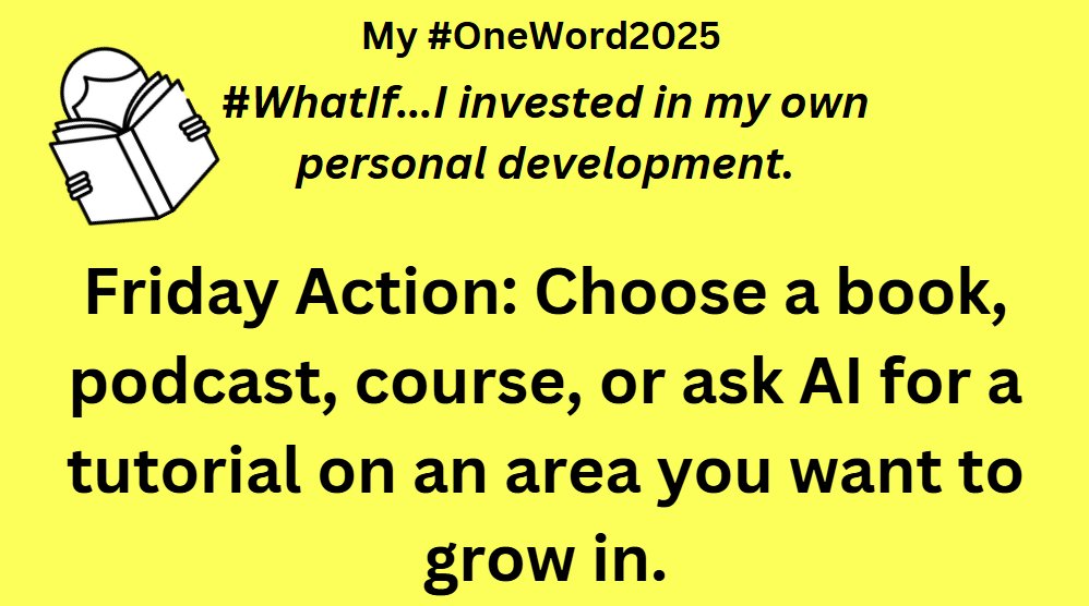 My #OneWord2025 challenge is actually 2 words #WhatIf...