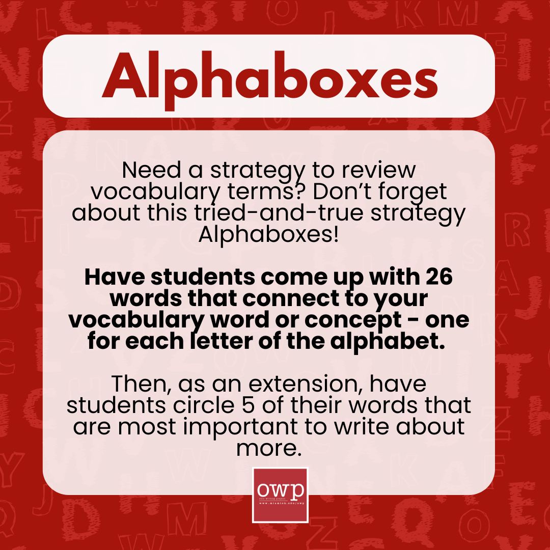 Have you used Alphaboxes in your classroom? Share in the comments!

Template: docs.google.com/document/d/12g…