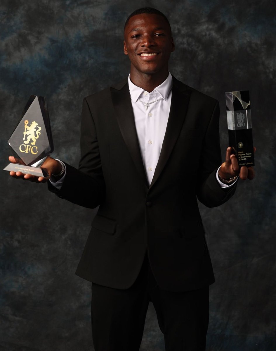 ✅ Chelsea Men’s Players’ Player of the Year
✅ Chelsea Men’s Player of the Year

Moisés Caicedo… ✨