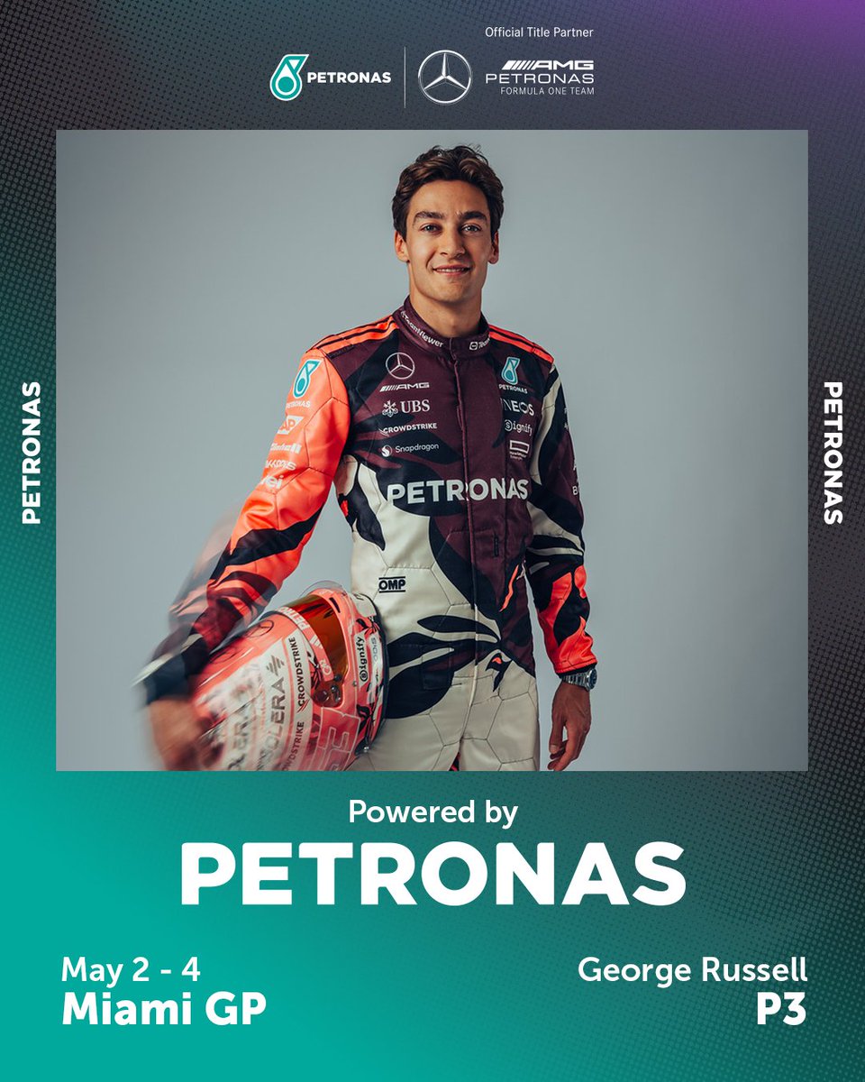 You guessed it, it's another Podium for George in Miami💪

Top work @georgerussell63 👏

#MiamiGP #PETRONAS