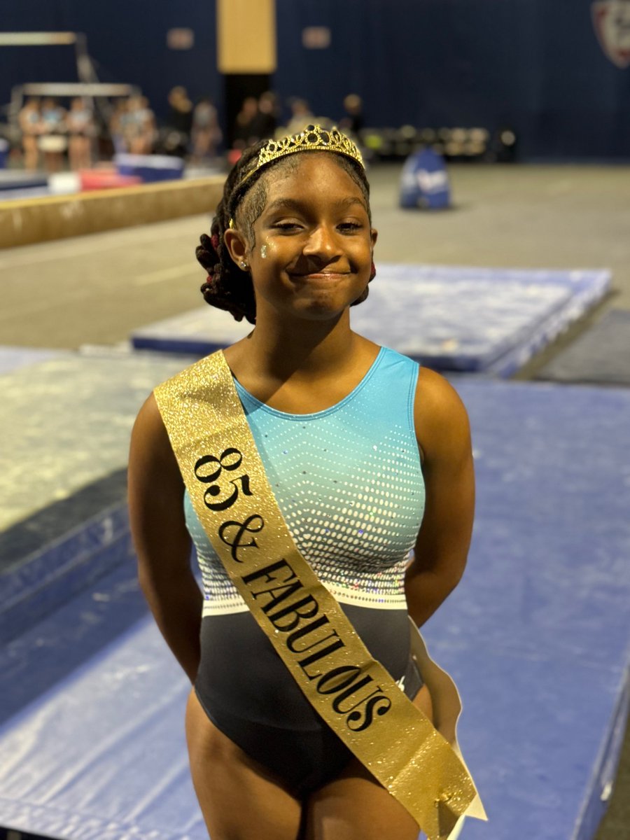 My birthday girl and her 9.9 on vault